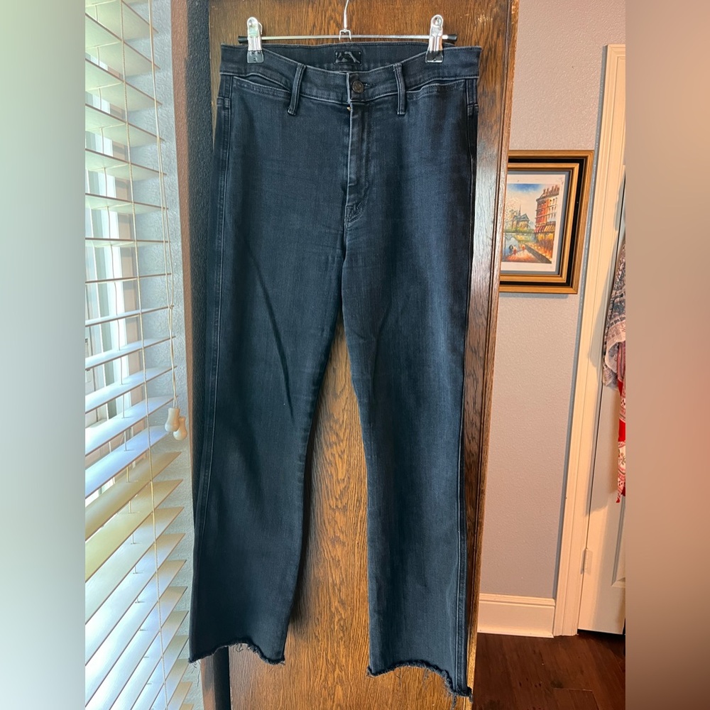 MOTHER Black Jeans. Mother Insider Coin Fray - Picture 10 of 10